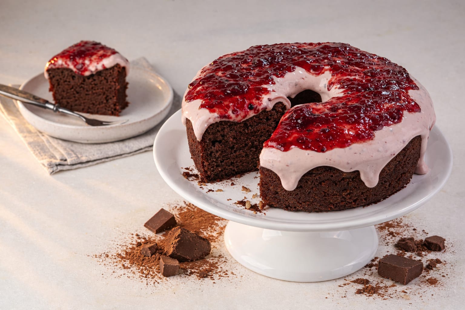 Frutas Vermelhas (Massa de Chocolate) - Linha Mousse